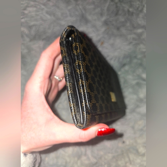 Celine Macadamia Brown & Black Signiture Long Wallet (EUC)(SEE PICS) - Picture 2 of 7